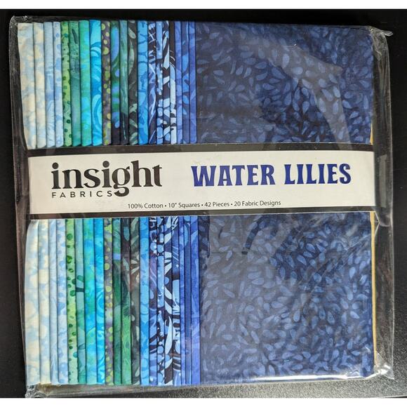 Insight Fabrics Water Lilies Layer Cake 10